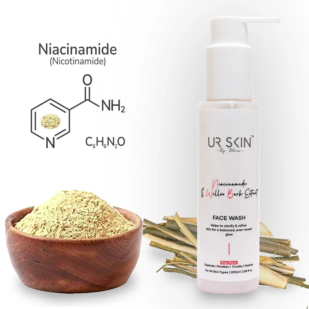Face Wash with Willow Bark Extract & Niacinamides