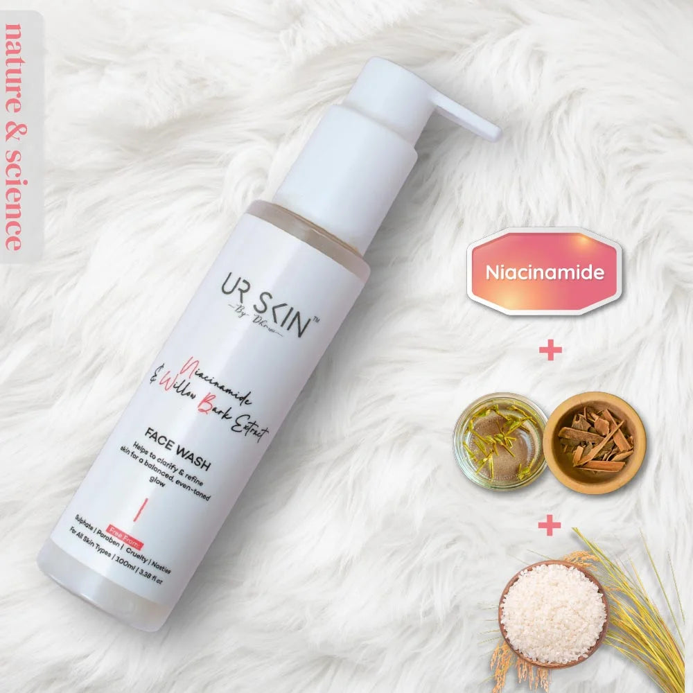 Face Wash with Willow Bark Extract & Niacinamides
