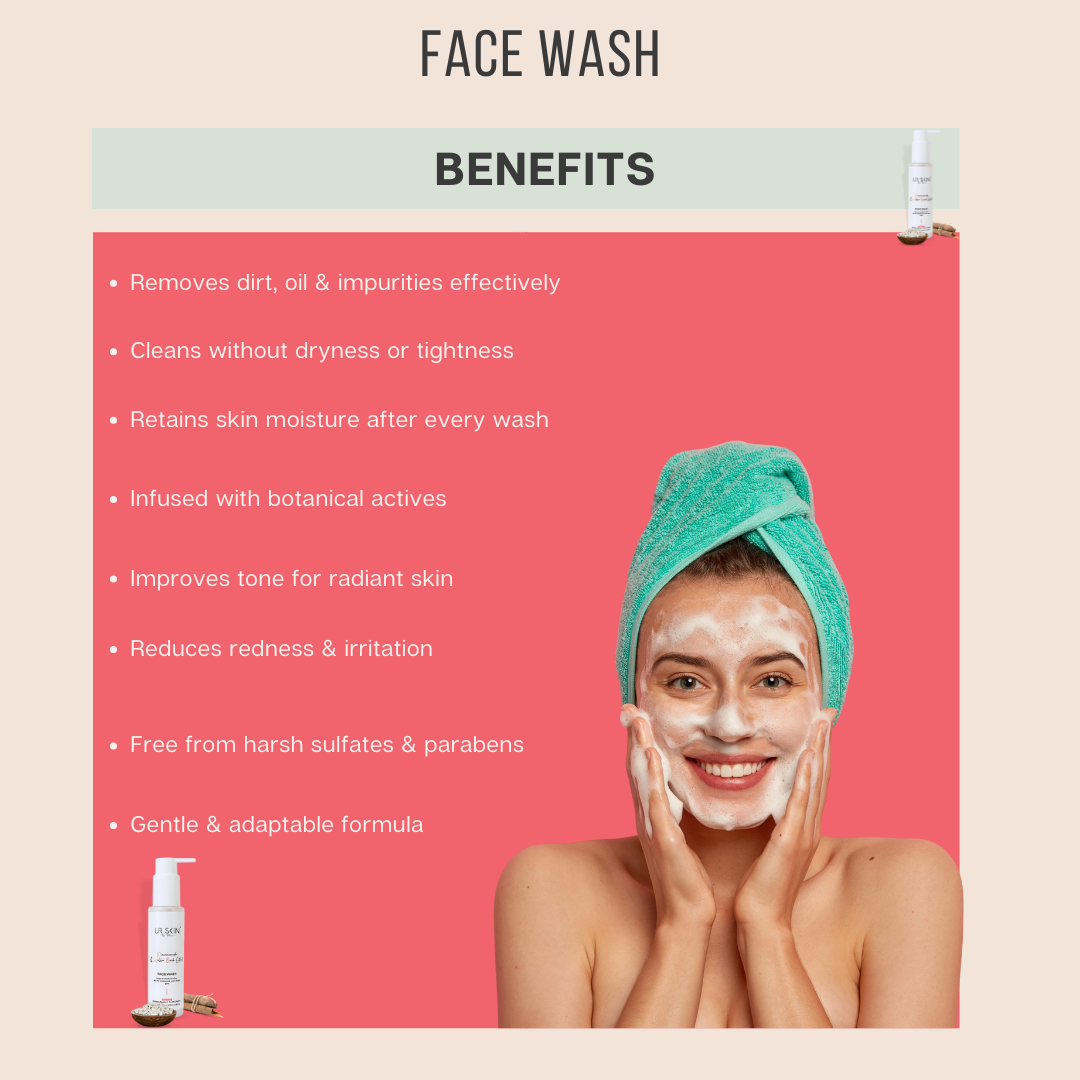 Face Wash with Willow Bark Extract & Niacinamides